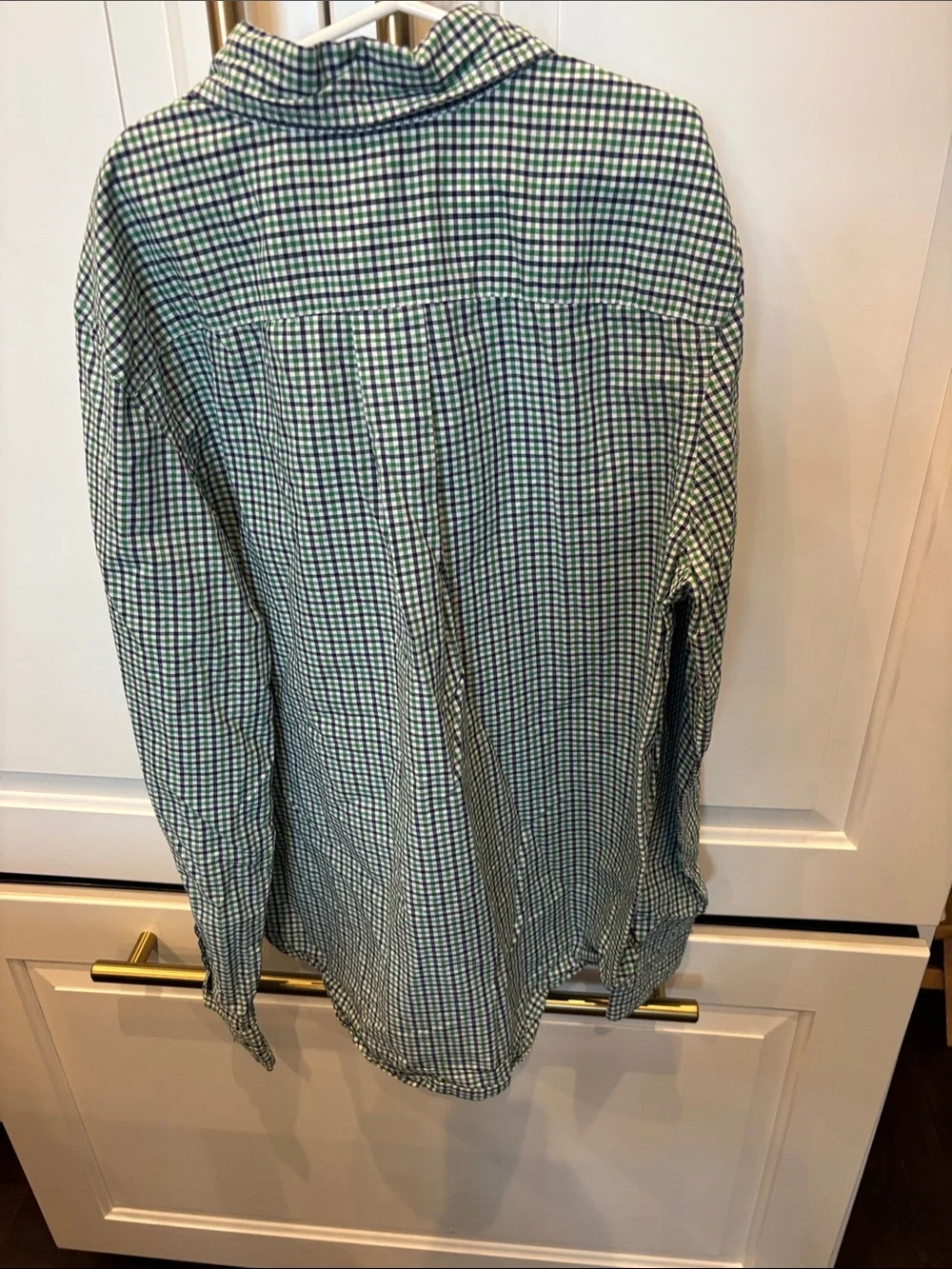Ralph Lauren Blue & White Gingham Button-Down Shirt